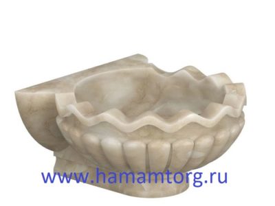 Курна из мрамора для хамама