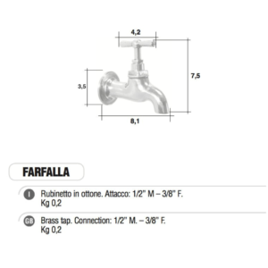 Кран Morelli Farfalla
